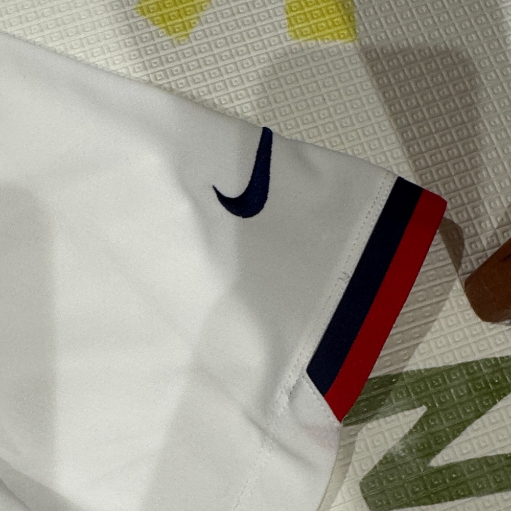 Nike White and Navy 'States' Baseball Jersey - Picture 6 of 6
